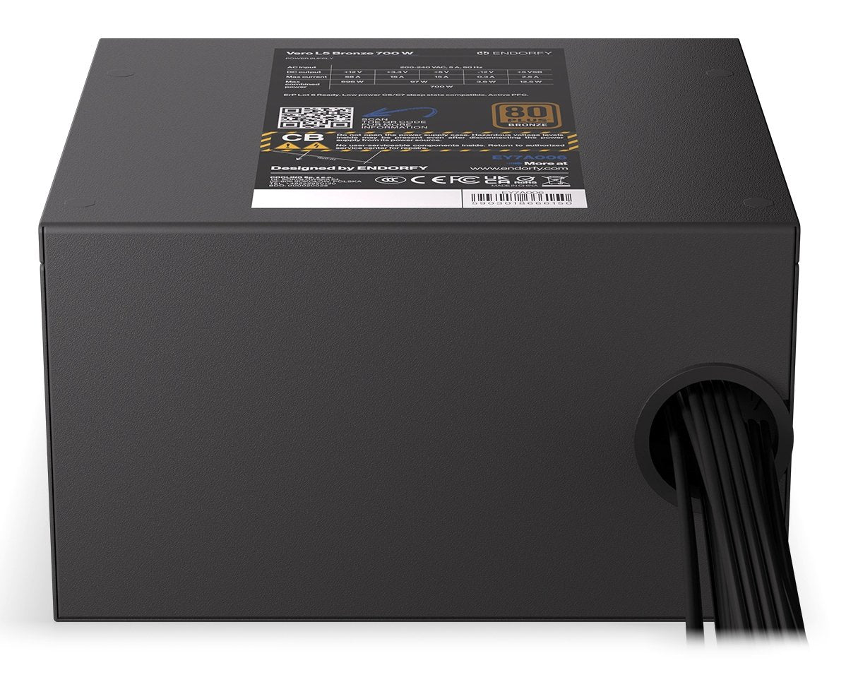 EAN 5903018666150 - ENDORFY Vero L5 Bronze unidad de fuente de alimentación 700 W 24-pin ATX ATX Negro imagen 8