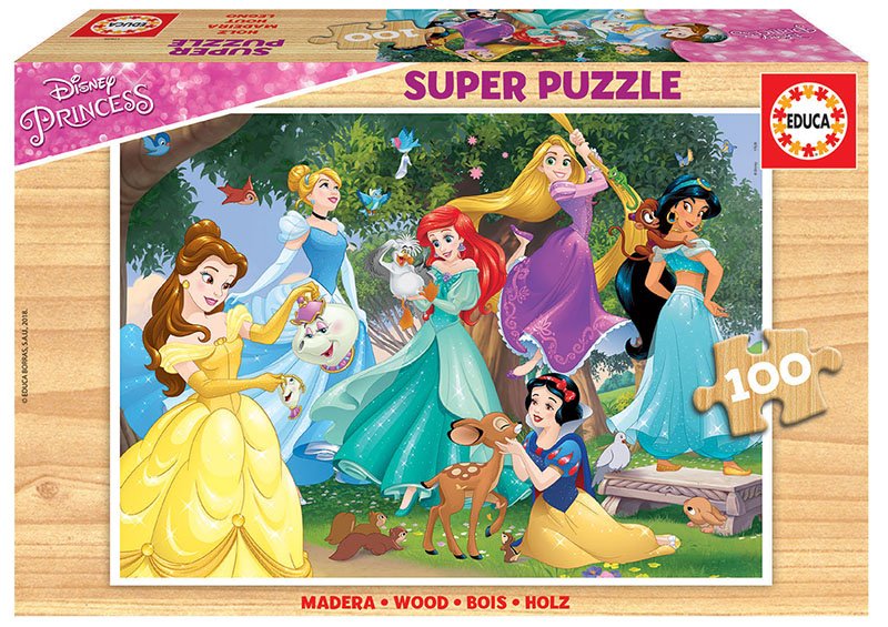 Puzzle Princess Disney Madera 100pzs