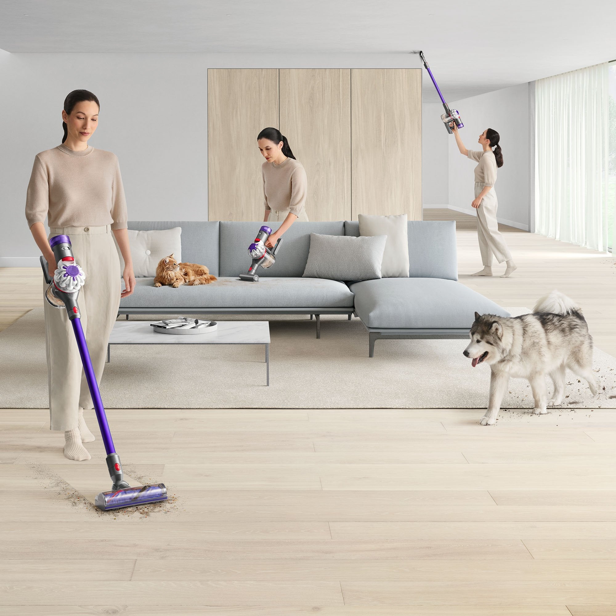 EAN 5025155070932 - Dyson V8 Origin Aspiradora escoba 2 en 1 Batería Secar Sin bolsa 425 W Púrpura, Plata imagen 20