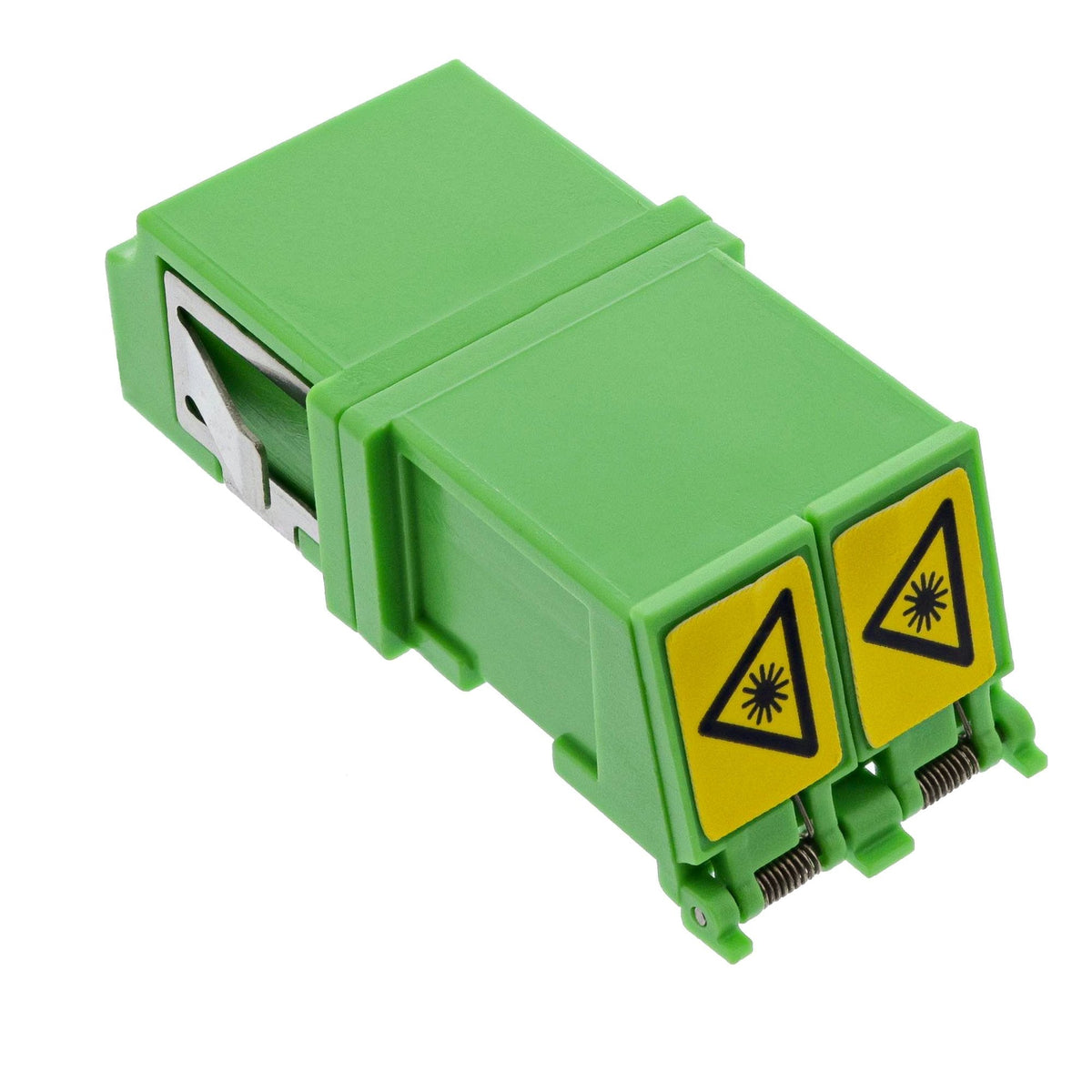 Inline® Fiber Optical Adaptador Duplex Lc/Lc Sm Ceramic Sleeve Verde Ext. Shutter
