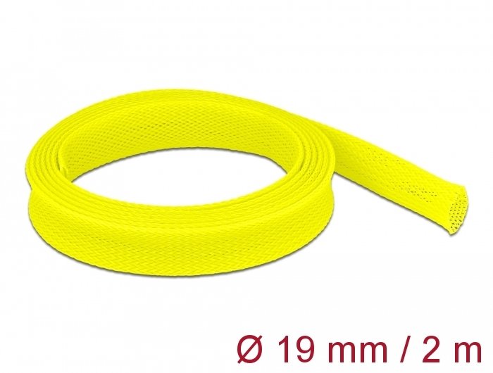 Delock Funda Trenzada Expandible 2 Mx 19 Mm Amarillo