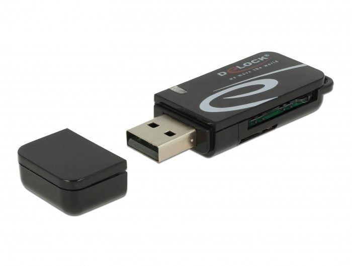 EAN 4043619916023 - DeLOCK 91602 lector de tarjeta Negro imagen 2