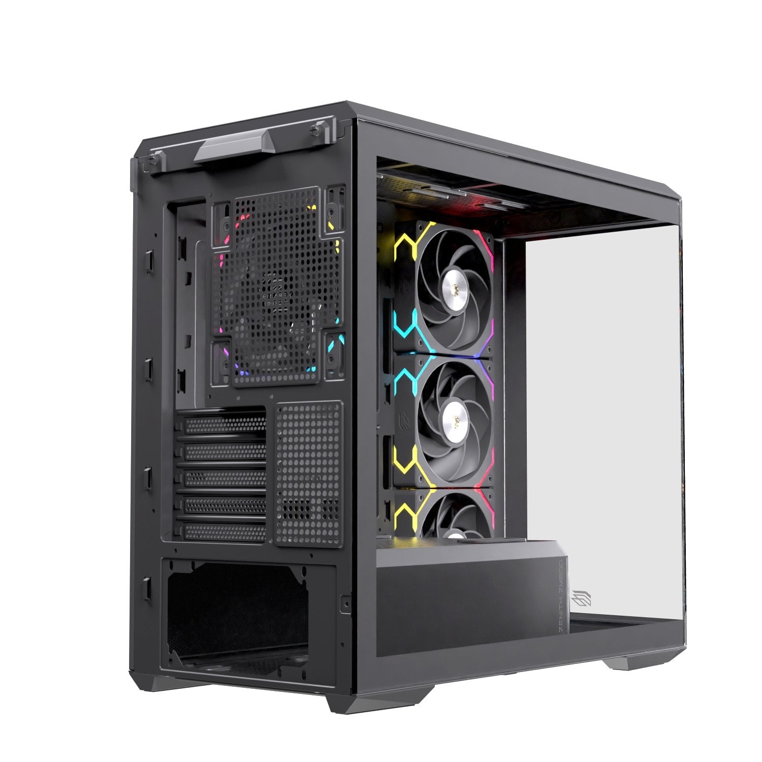 EAN 6977277368963 - Einarex EXCS-ZM-800R-B carcasa de ordenador Midi Tower Negro imagen 7