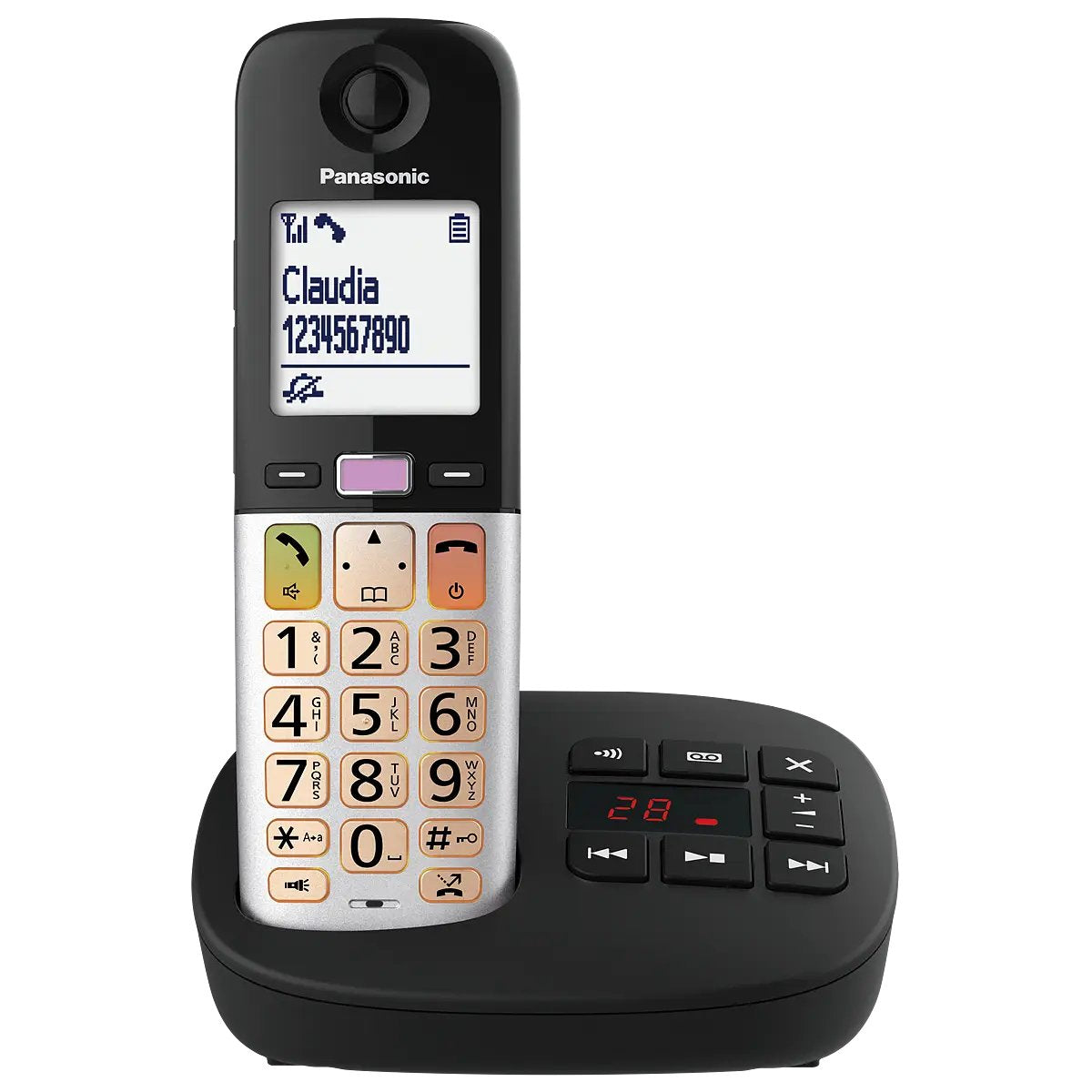 EAN 5025232969159 - Panasonic KX-TGU430 Teléfono DECT Identificador de llamadas Negro, Gris imagen 3