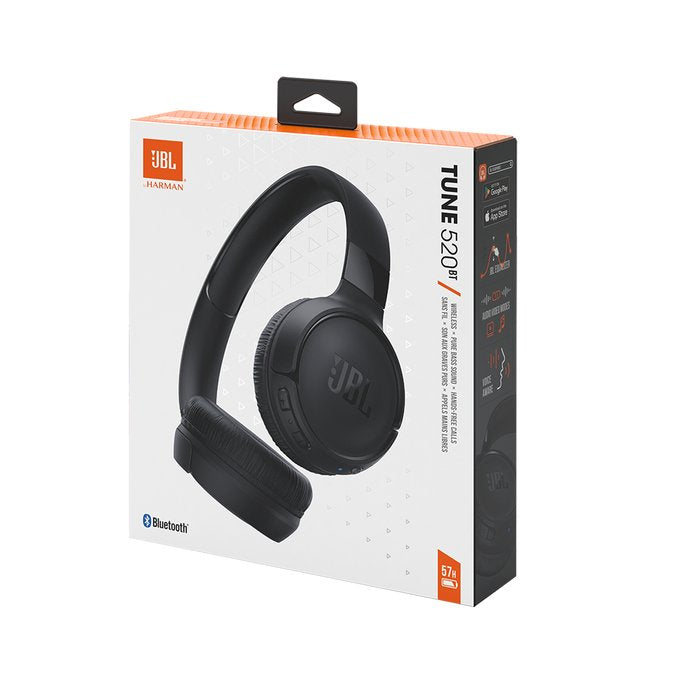 Auriculares Bluetooth Jbl Tune 520 Negro Jblt520btblkeu