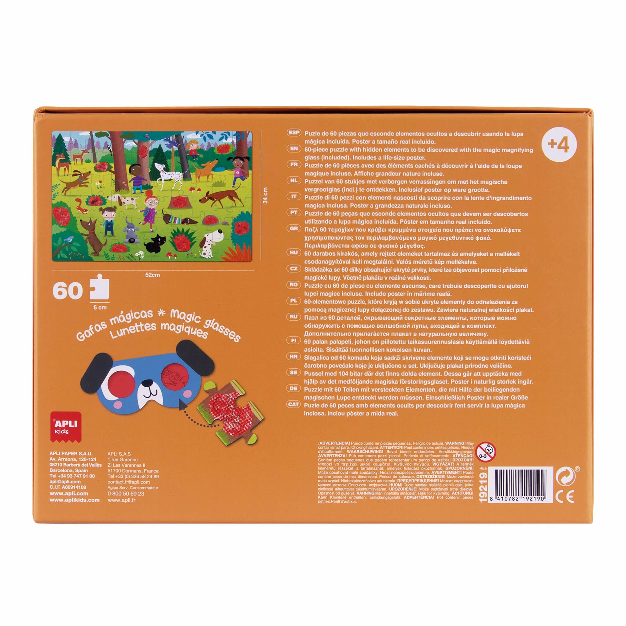 EAN 8410782192190 - APLI Kids 19219 puzzle Puzzle rompecabezas 60 pieza(s) Niños imagen 2