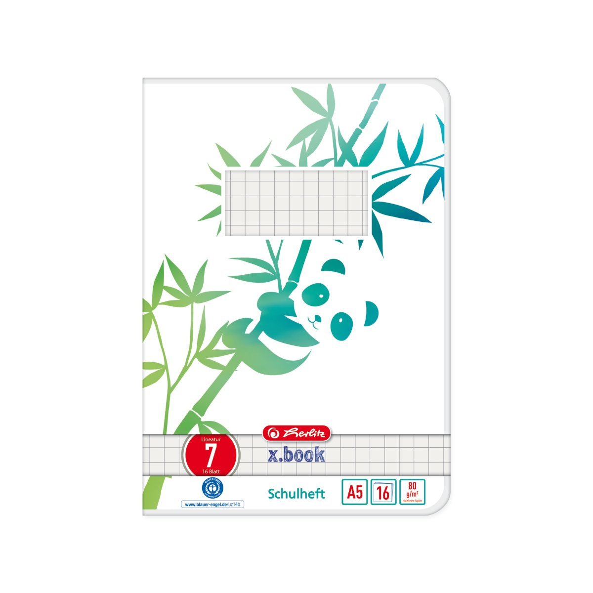 EAN 4008110296128 - Herlitz GREENline cuaderno y block A5 16 hojas Verde, Blanco imagen 1