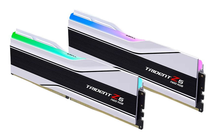 Memoria G.Skill 32 Gb Ddr5 7200 2x 16 Gb F5-7200j3445g16gx2-Tz5nrw, Trident Z5 Neo Rgb, Amd Expo F5-7200j3445g16gx2-Tz5nrw Blanco