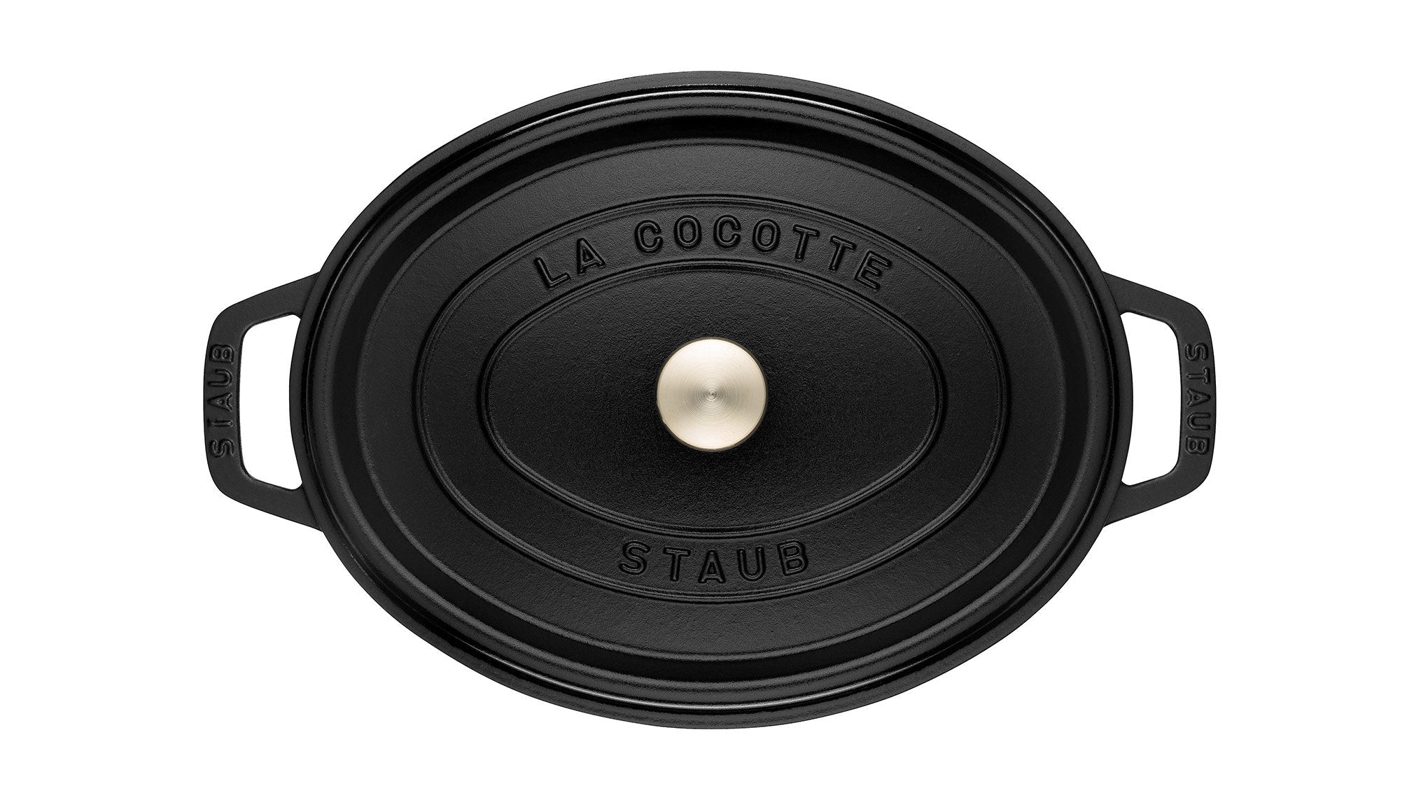Staub La Cocotte 41cm Oval Schwarz, Gusseisen