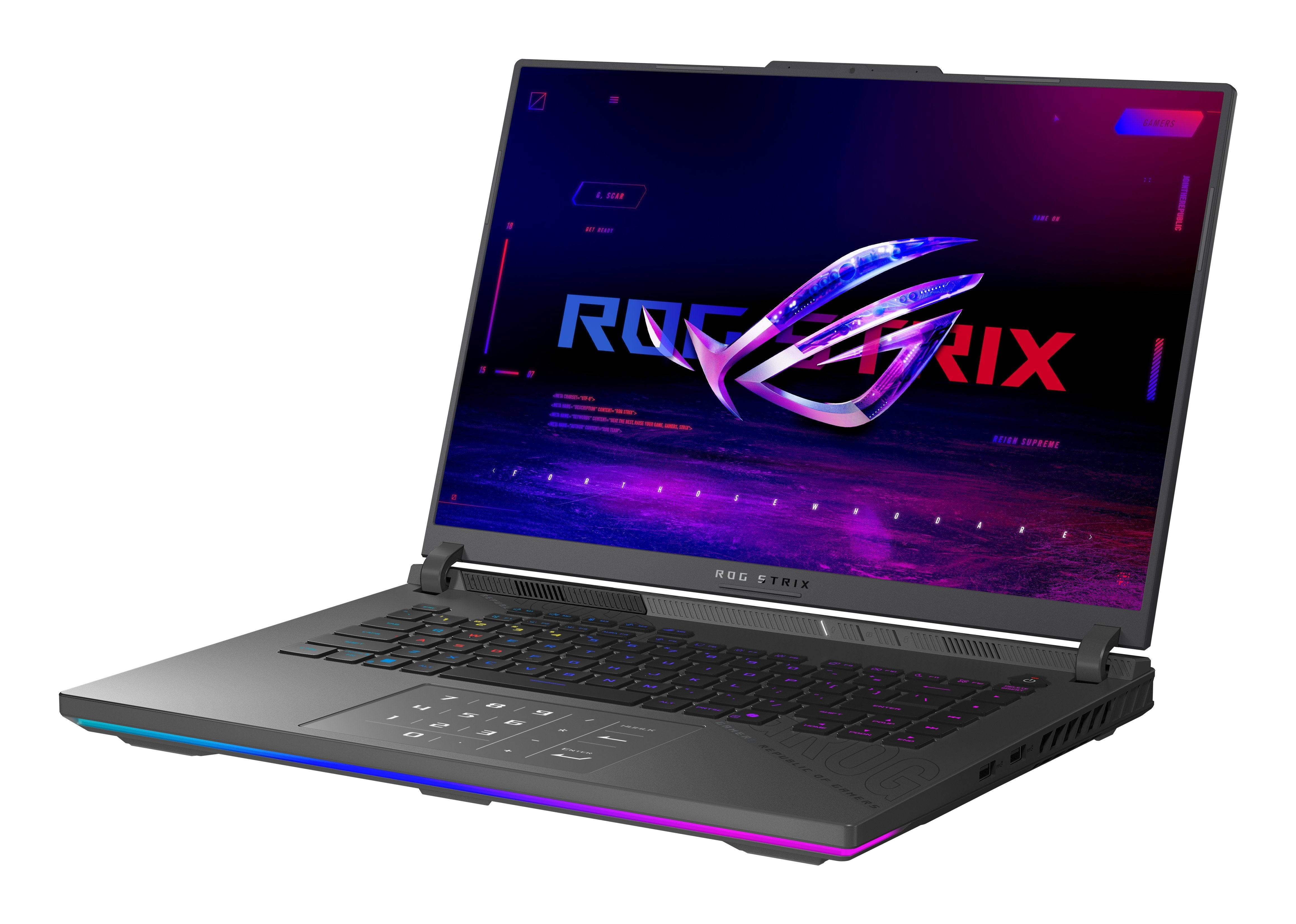 Portátil Gaming Asus 16" Rog Strix G16 G614fr-S5151 De Wqxga 240hz (Amd Ryzen 9 9955hx3d, 32gb Ram, 1tb Ssd, Nvidia Rtx 5070 Ti 12gb, Sin Sistema Operativo) Gris Eclipse - Teclado Qwerty Español