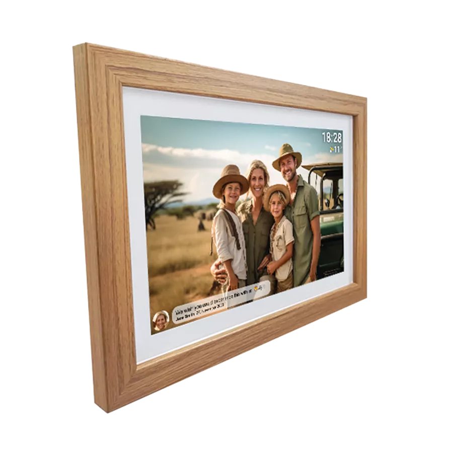 EAN 5706751066139 - Denver PFF-1042LWMK2 marco fotográfico digital Madera 25,6 cm (10.1") Pantalla táctil Wifi imagen 3