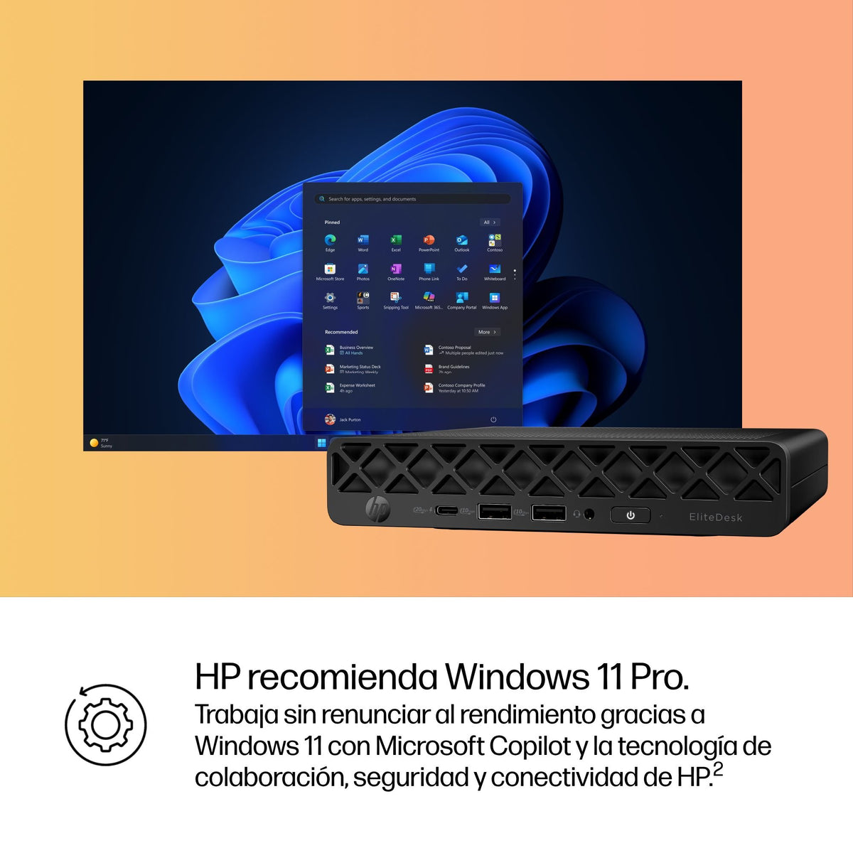 EAN 0199764842787 - HP EliteDesk 8 Mini G1i Desktop AI PC Intel Core Ultra 5 235 16 GB DDR5-SDRAM 512 GB SSD Windows 11 Pro M imagen 11