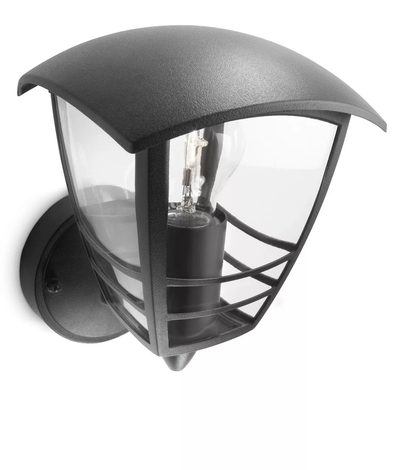 Aplique Exterior Pared 1x60w Negro Mod. Creek Philips