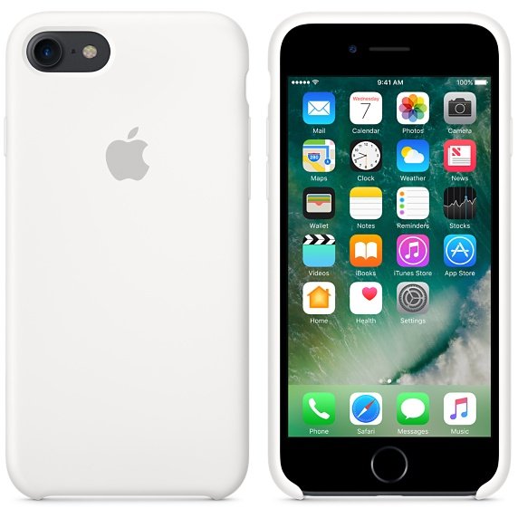 Funda Iphone 7 Apple Silicone Case White