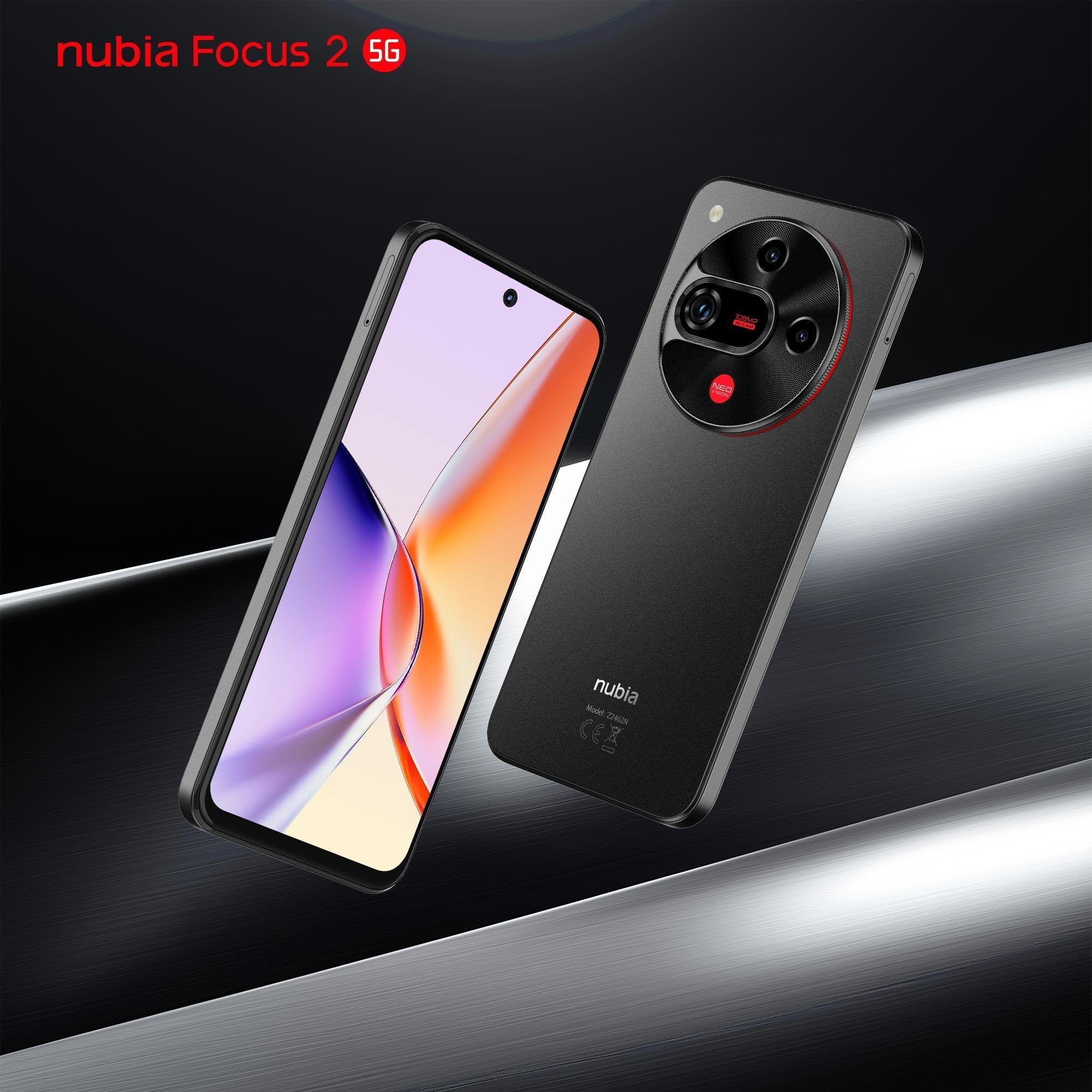 Zte Nubia Focus 2 8+256gb 6.7" 5g Galactic Black Ita