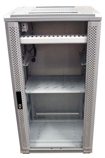 Allnet 19\"Schrank, 42he, B600/T1200mm, Glamür, Lichtgris, Snb-Serie,