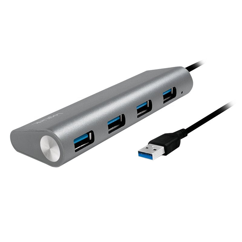 Logilink Ua0307 Hub De Interfaz Usb 3.2 Gen 1 (3.1 Gen 1) Type-A 5000 Mbit/S Aluminio