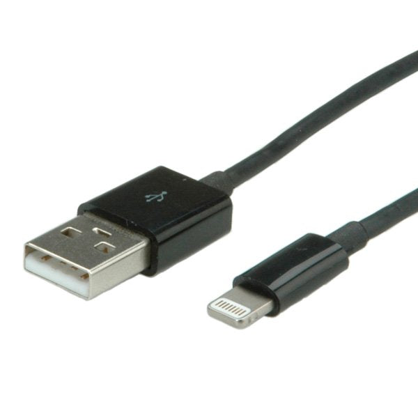 Value Lightning - Usb 1.8 M 1,8 M Negro