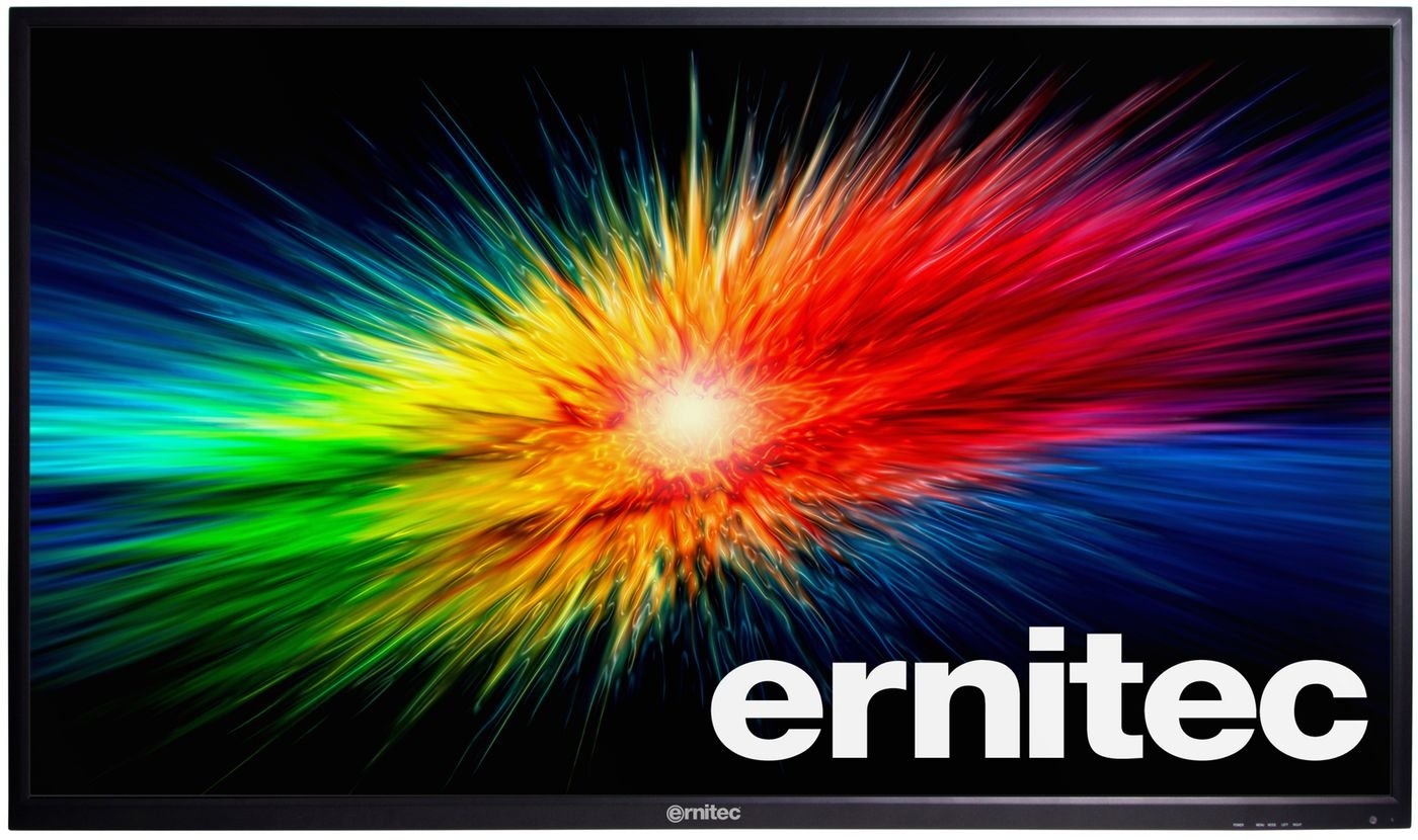 EAN 5715063547717 - Ernitec 65 Surveillance monitor for 24/7 Use, 4K, 3 x HDMI 2.0, 1 x DP, 2 x Speakers - Water and Vandal p imagen 1