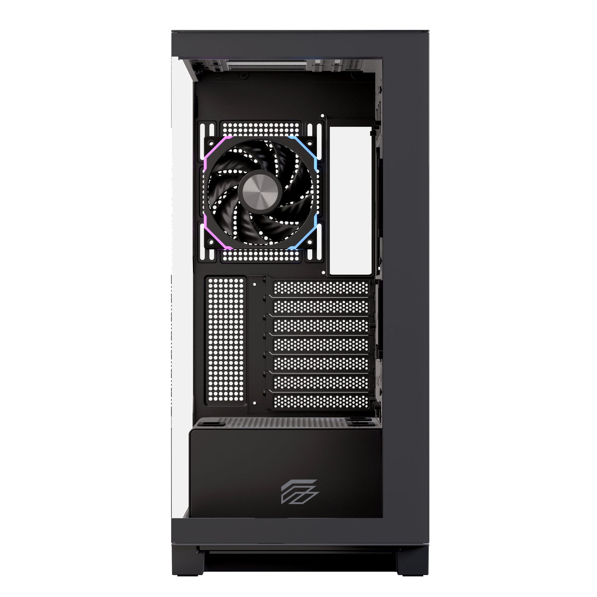 Caja Pc Atx Semitorre Einarex Z1k Rgb C-Templado Negra Excs-Ze-10kr-B