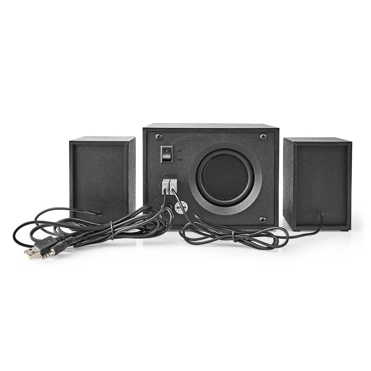 Nedis Altavoces Gaming Altavoz: 2.1 Alimentado Por Usb 3.5 Mm Macho 33 W Led