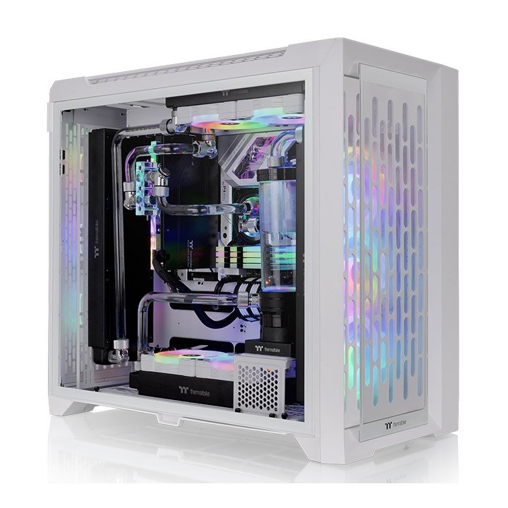 Caja Pc Thermaltake Cte C750 Tg Full Tower "Argb Snow" Blanco Retail