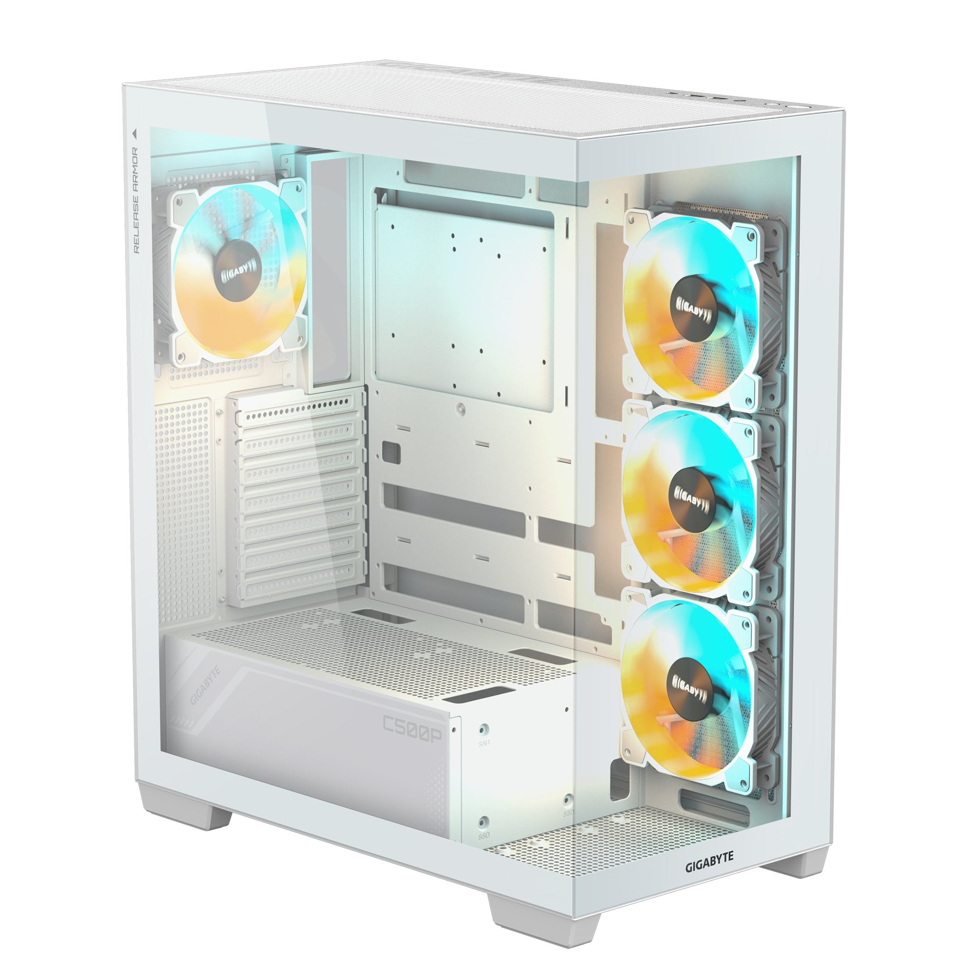 EAN 4719331555030 - GIGABYTE C500 PANORAMIC STEALTH Midi Tower Blanco imagen 6
