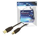 Mediarange Mrcs103 Cable De Impresora 3 M Negro