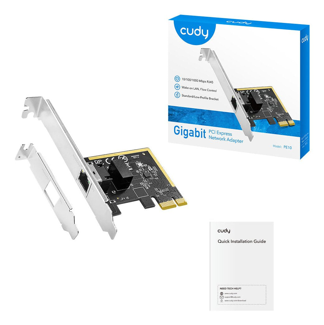 EAN 6971690790493 - Cudy PE10 adaptador y tarjeta de red Interno Ethernet 1000 Mbit/s imagen 3