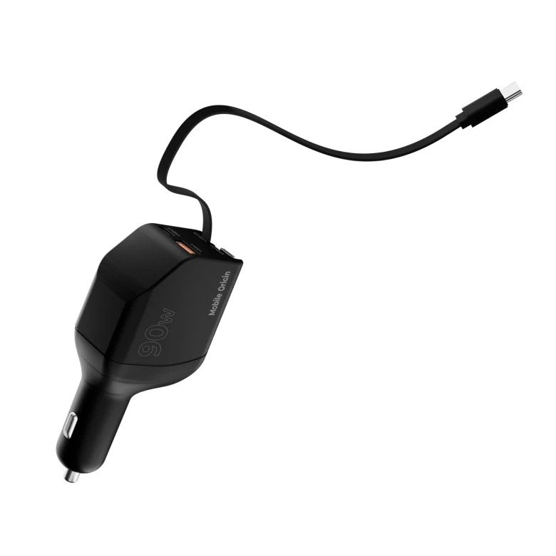 Mobile Origin 90w Car Charger Ca22 Usb-C+Usb-A 2x Cable 60cm