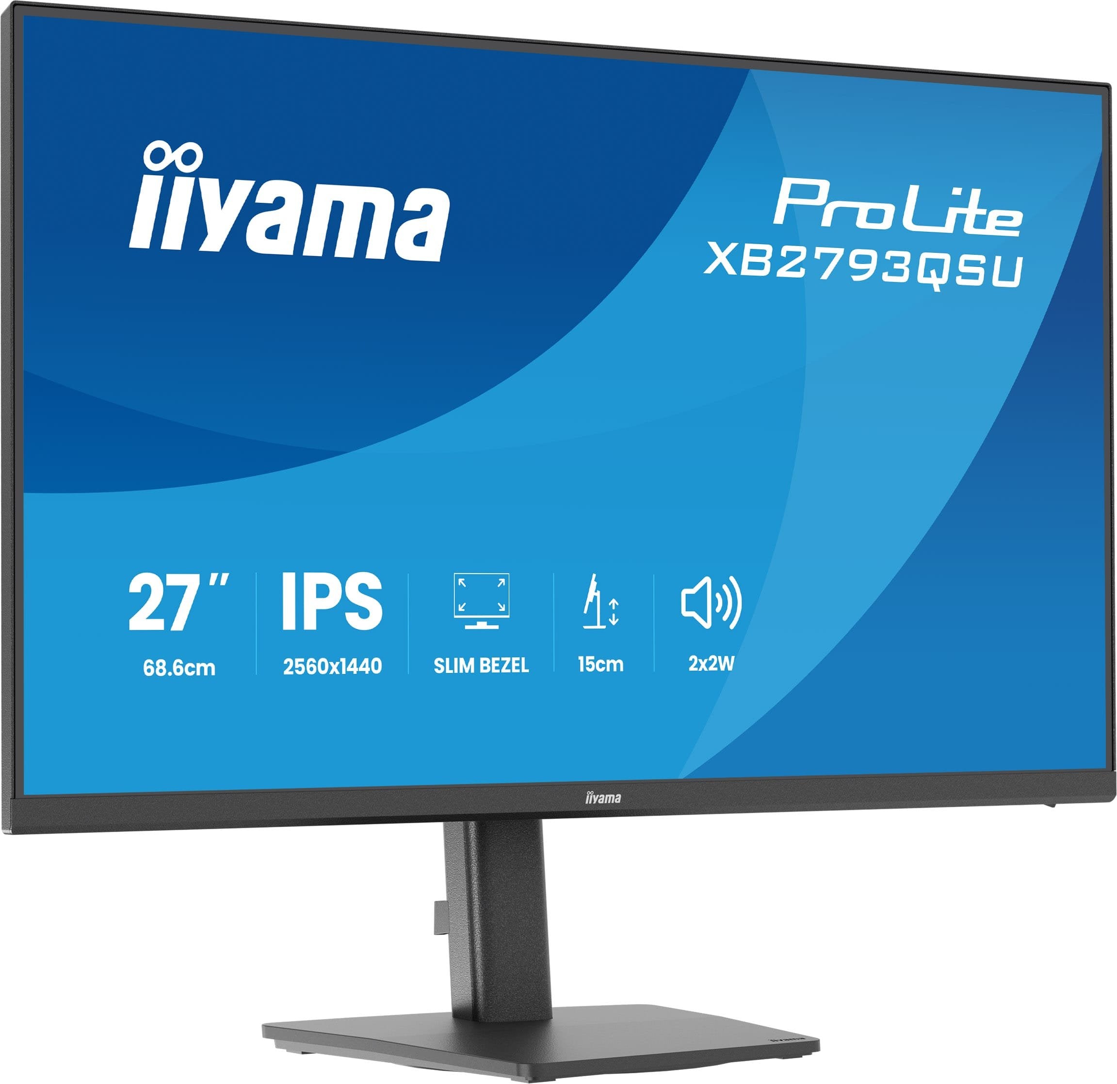 Iiyama 68.6cm 27" Xb2793qsu-B1 16:9 Hdmi+Dp+2xusb Ips