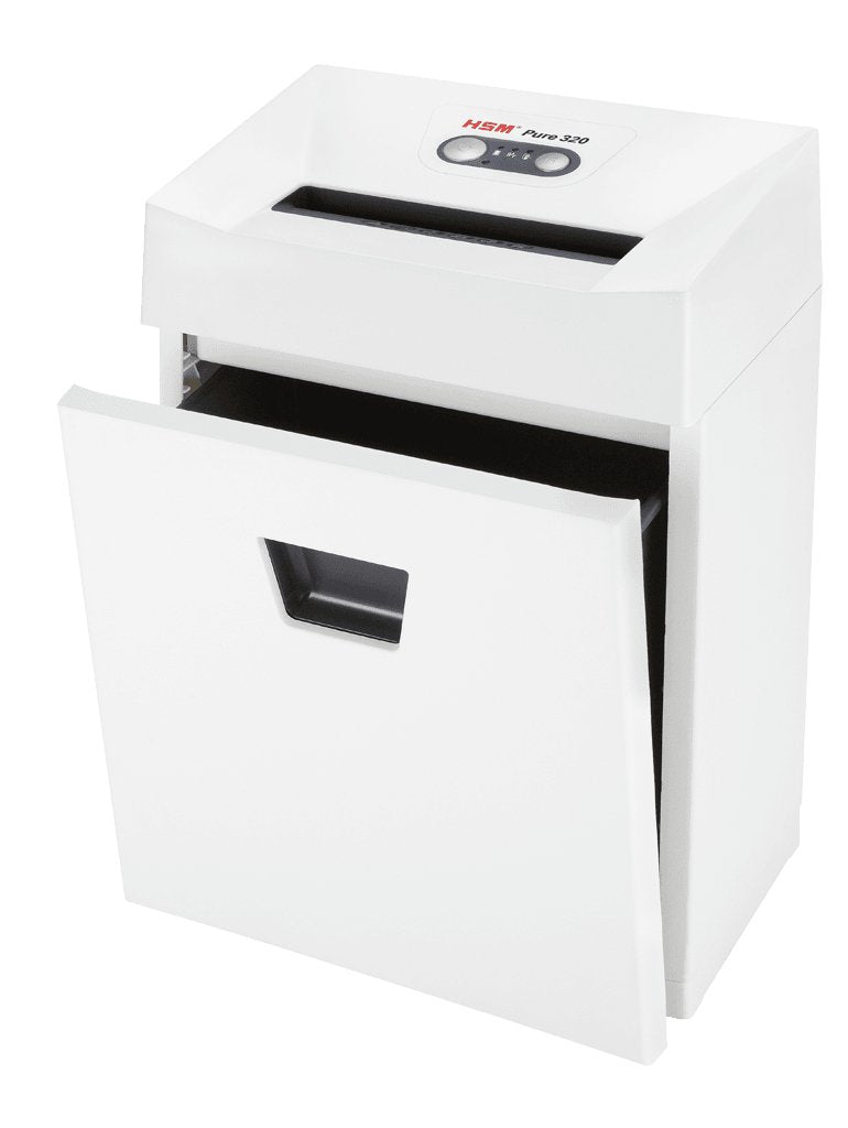 Hsm Pure 320 - Tiras 3,9mm / 12-14 Hojas 80 G / Papelera 25 L