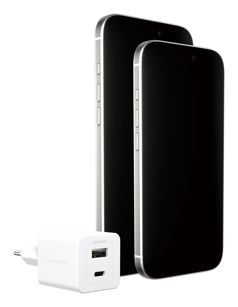 EAN 5715685027550 - PanzerGlass empower™ by ® Turbo 35W Charger incl. USB-C + USB-A | EU Plug | Silver White Smartphone Blanc imagen 4