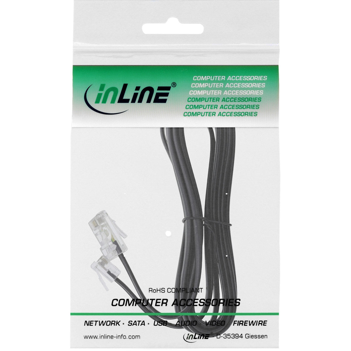 Cable Modular Inline Rj45 8p4c A Rj11 6p4c 6m