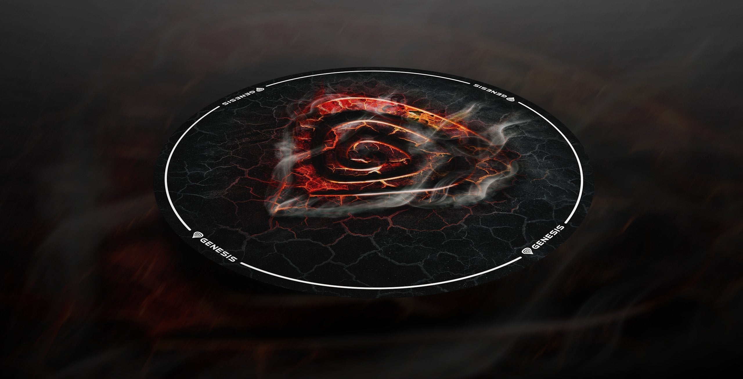 Alfombra Suelo Genesis Tellur 400 Redonda Lava 100cm