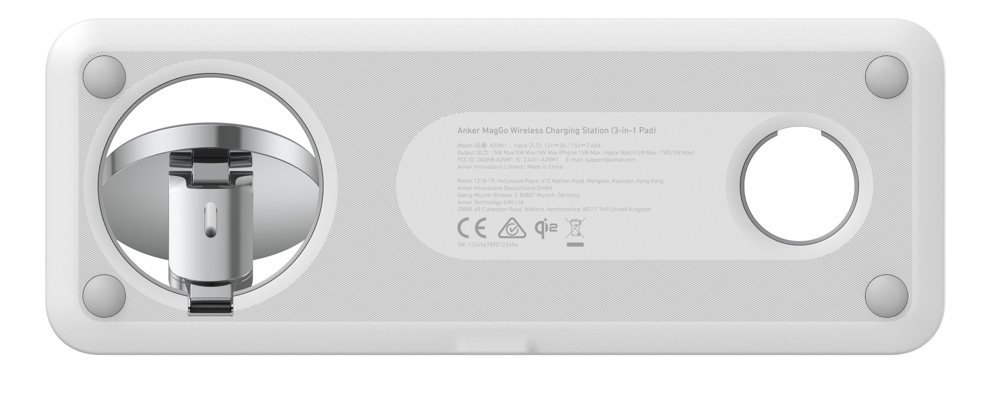 EAN 0194644173272 - Anker MagGo Universal Blanco USB Cargador inalámbrico Carga rápida Interior imagen 5