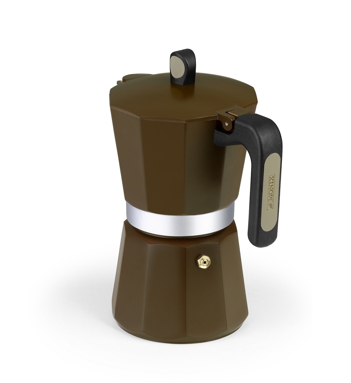 Cafetera Italiana Monix Induction Cream M671009 9 Tazas Marrón