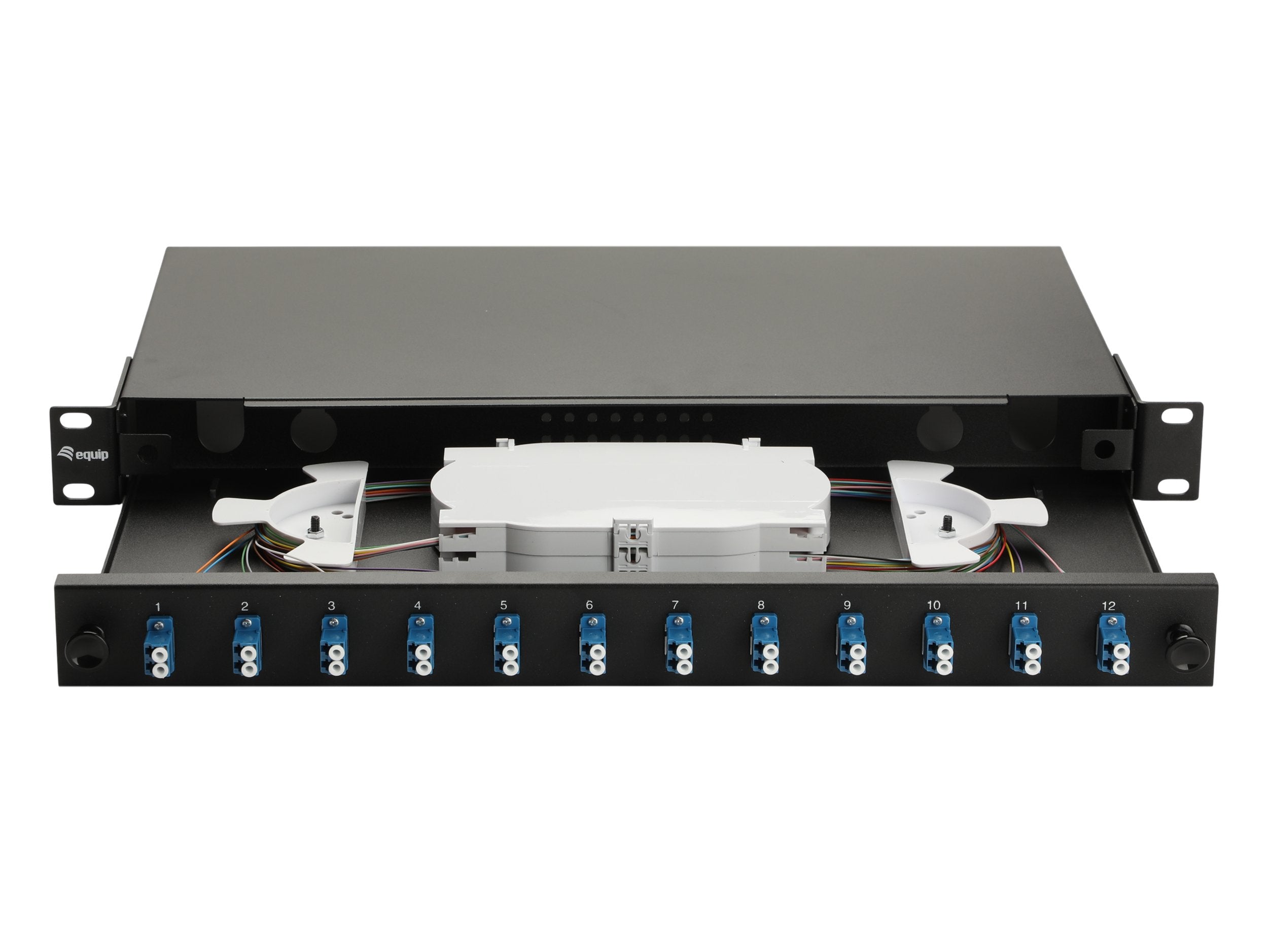Equip Lwl-Spleisskamen 12-Port Lc-Duplex Os2 1u Komplett Sw