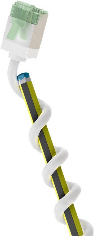 Cable Goobay 74357 Ultra-Flexible Cat 8.1 Patch Slim, U Ftp, 0.15 M, White