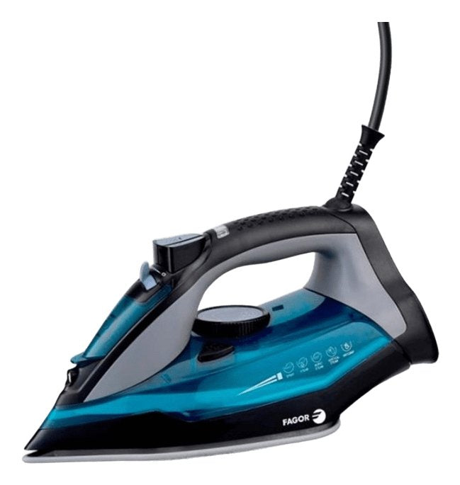 EAN 8436589741515 - Fagor Comforta Plancha vapor-seco Suela de cerámica 2200 W Negro, Azul, Gris imagen 2