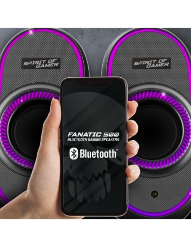 EAN 3700104434332 - Spirit of Gamer FANATIC 500 DARK Negro Inalámbrico y alámbrico 3 W imagen 2
