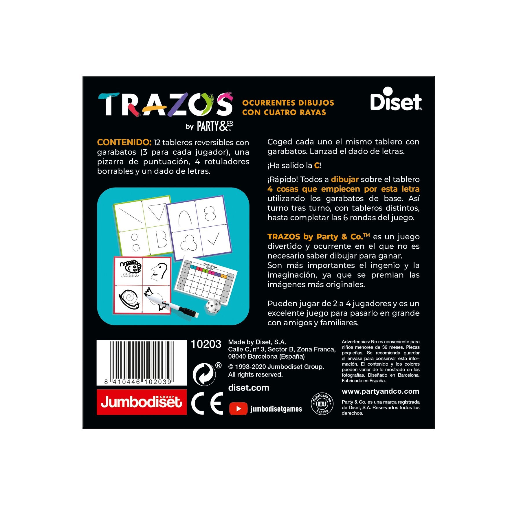 EAN 8410446102039 - Diset 10203 juego de tablero 30 min Juego de mesa Partido imagen 4
