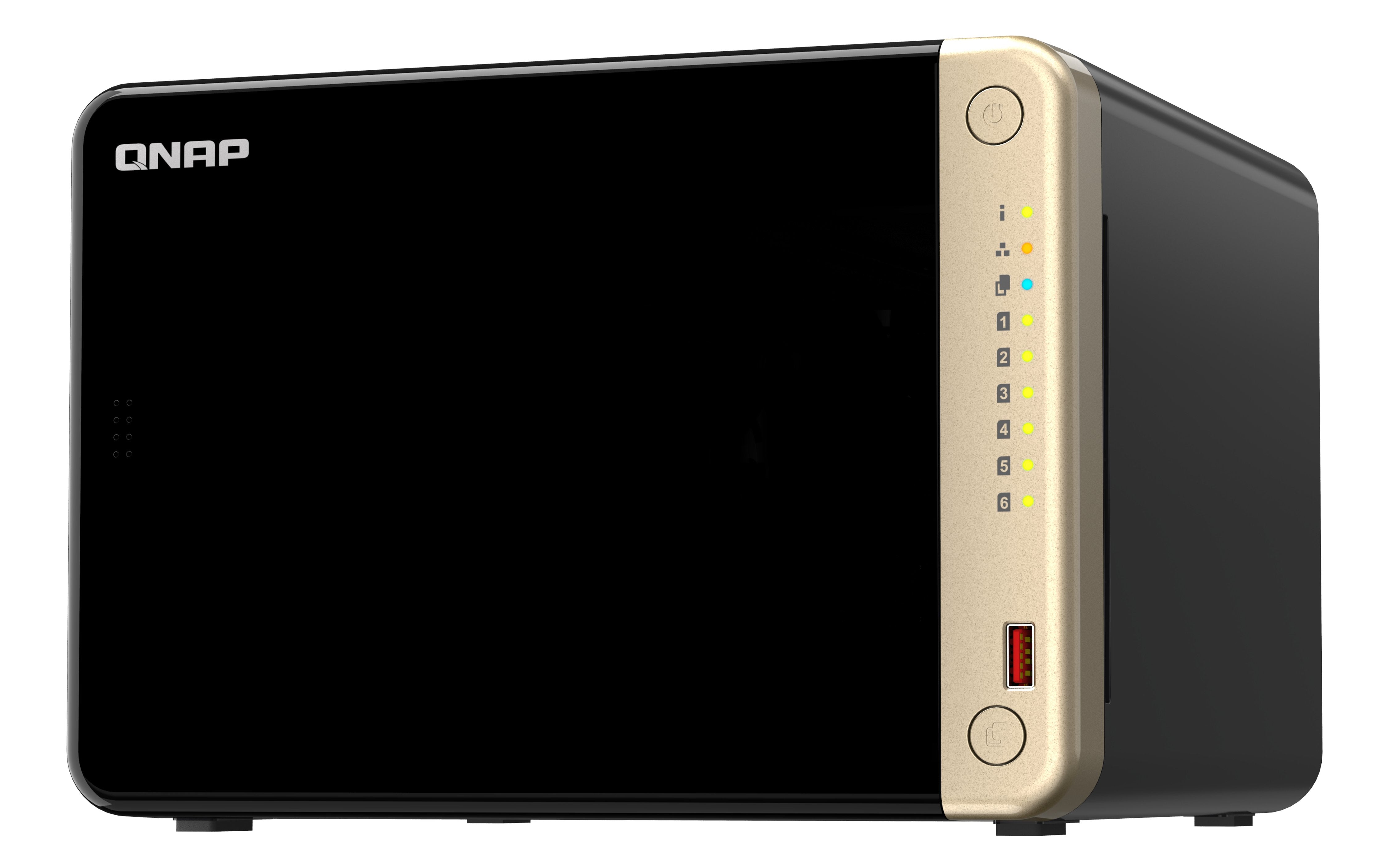 EAN 4711103082317 - QNAP TS-664 NAS Torre Intel® Celeron® N5095 8 GB DDR4 0 TB QNAP QTS Negro, Bronce imagen 2