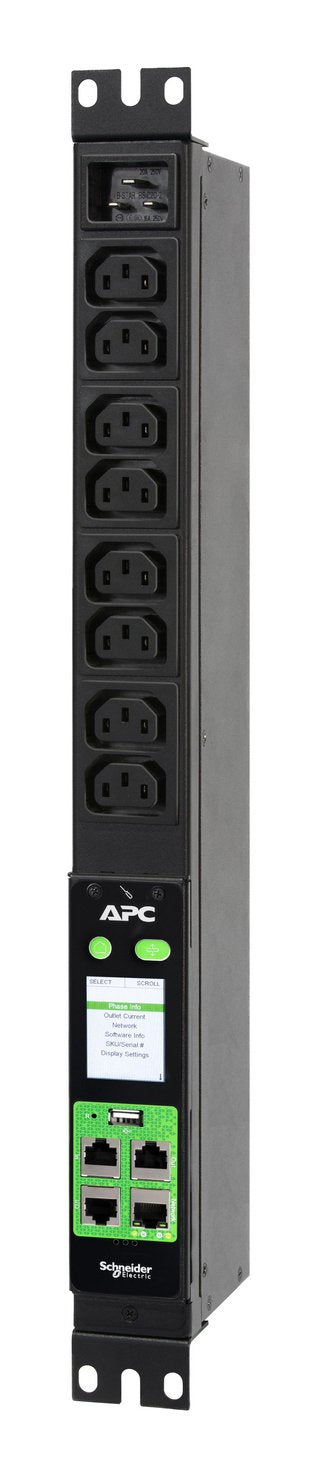 EAN 0731304761198 - APC EPDU2016M unidad de distribución de energía (PDU) 8 salidas AC 1U Negro imagen 1