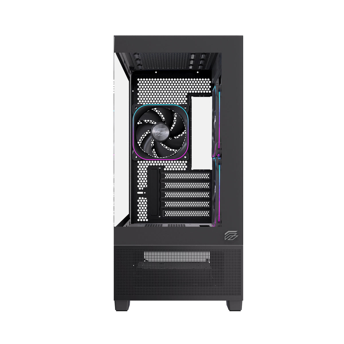 EAN 6977277360011 - Einarex EXCS-SM-51DR-B carcasa de ordenador Micro Torre Negro imagen 4