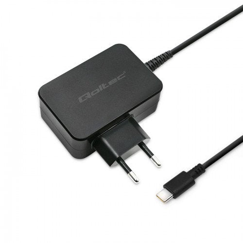 EAN 5901878510248 - Qoltec 51024 cargador de dispositivo móvil Universal Negro Corriente alterna Carga rápida Interior imagen 1