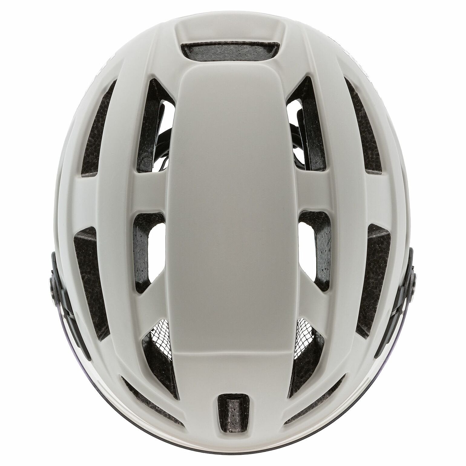 Casco De Ciclismo Uvex Finale Con Visera, Talla 56-61 Cm, Color Arena/Blanco Mate.