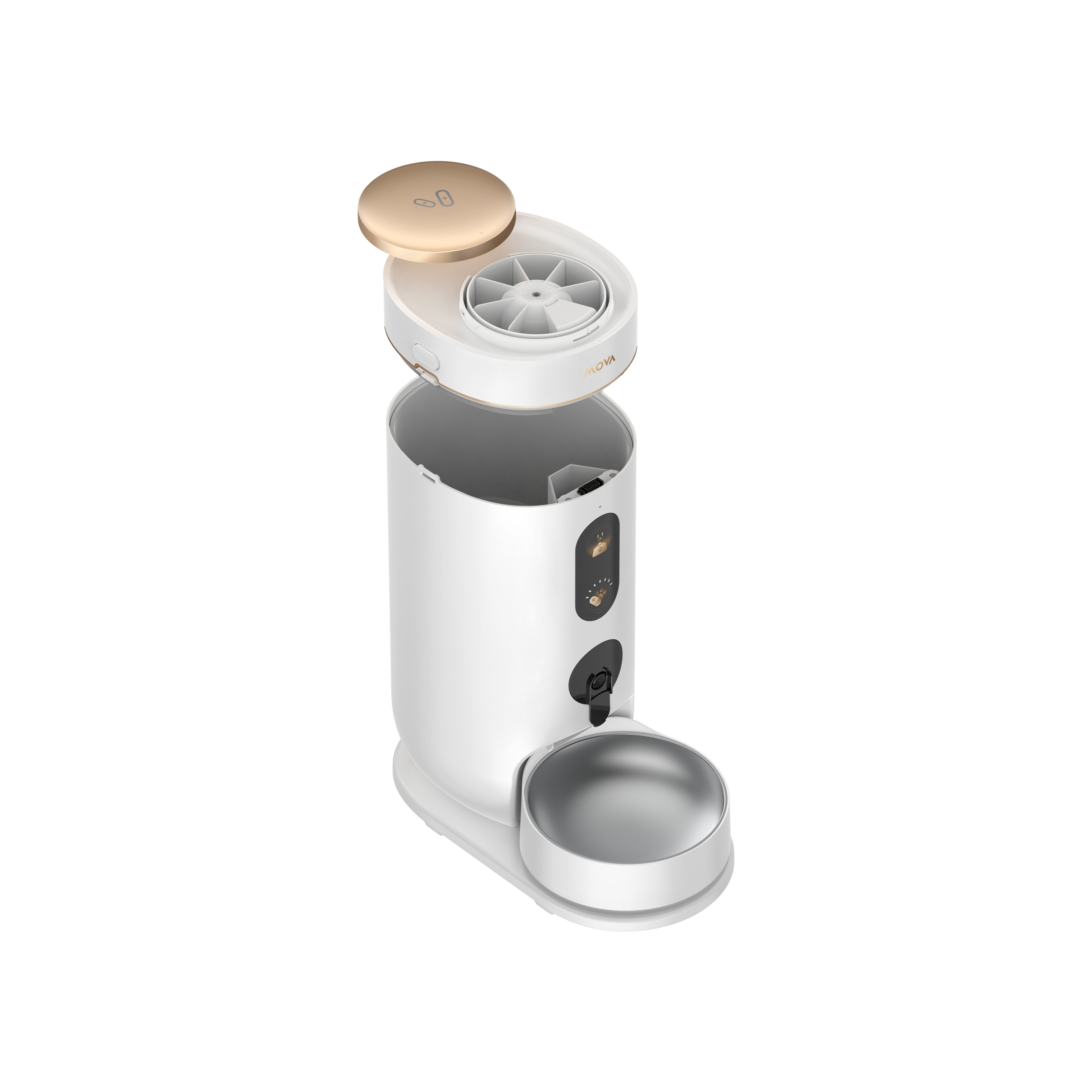Comedero Automático Para Mascotas Mova Nutripal 10 Ultra Smart, Blanco