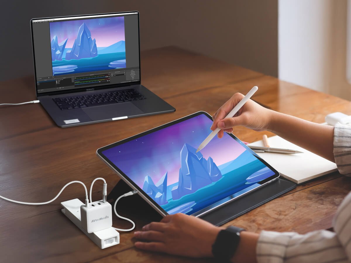 Avermedia Ladedock, Elitego Gc313pro Blanco, 100w Gan, Hdmi