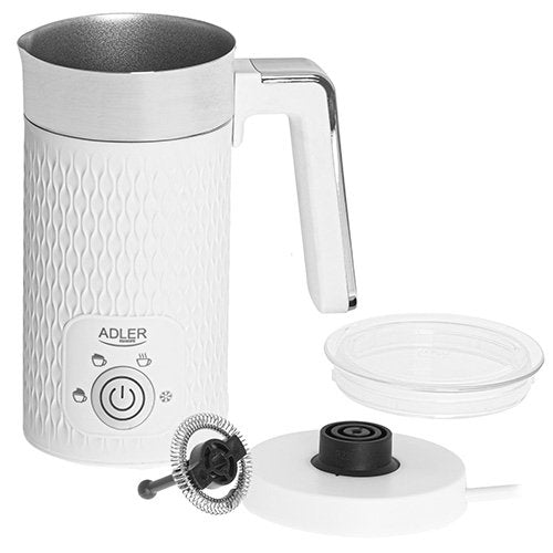 EAN 5903887809726 - Adler AD 4494 espumador o calentador de leche Automatic milk frother/warmer Metálico, Blanco imagen 3